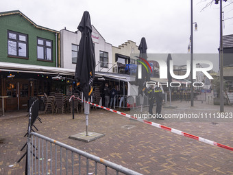 The hostage situation at the Petticoat cafe in Ede, Gelderland, Netherlands, is ending peacefully with the arrest of a suspect. A 28-year-ol...