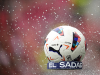 Match ball prior the LaLiga EA Sports match between CA Osasuna and Real Madrid CF at Estadio El Sadar on March 16, 2024 in Pamplona, Spain....