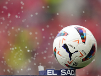 Match ball prior the LaLiga EA Sports match between CA Osasuna and Real Madrid CF at Estadio El Sadar on March 16, 2024 in Pamplona, Spain....