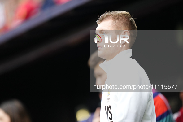 Toni Kroos central midfield of Real Madrid and Germany during the LaLiga EA Sports match between CA Osasuna and Real Madrid CF at Estadio El...