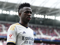 Vinicius Junior left winger of Real Madrid and Brazil during the LaLiga EA Sports match between CA Osasuna and Real Madrid CF at Estadio El...