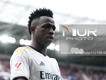 Vinicius Junior left winger of Real Madrid and Brazil during the LaLiga EA Sports match between CA Osasuna and Real Madrid CF at Estadio El...