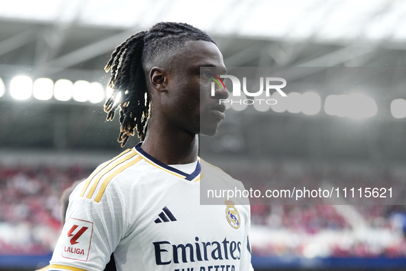 Eduardo Camavinga central midfield of Real Madrid and France during the LaLiga EA Sports match between CA Osasuna and Real Madrid CF at Esta...