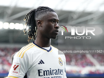 Eduardo Camavinga central midfield of Real Madrid and France during the LaLiga EA Sports match between CA Osasuna and Real Madrid CF at Esta...