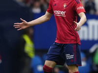 Ante Budimir centre-forward of Osasuna and Croatia during the LaLiga EA Sports match between CA Osasuna and Real Madrid CF at Estadio El Sad...