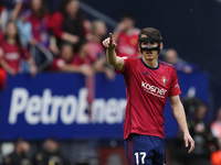 Ante Budimir centre-forward of Osasuna and Croatia during the LaLiga EA Sports match between CA Osasuna and Real Madrid CF at Estadio El Sad...