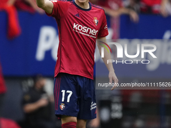 Ante Budimir centre-forward of Osasuna and Croatia during the LaLiga EA Sports match between CA Osasuna and Real Madrid CF at Estadio El Sad...