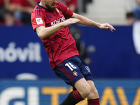 Moi Gomez left winger of Osasuna and Spain controls the ball during the LaLiga EA Sports match between CA Osasuna and Real Madrid CF at Esta...