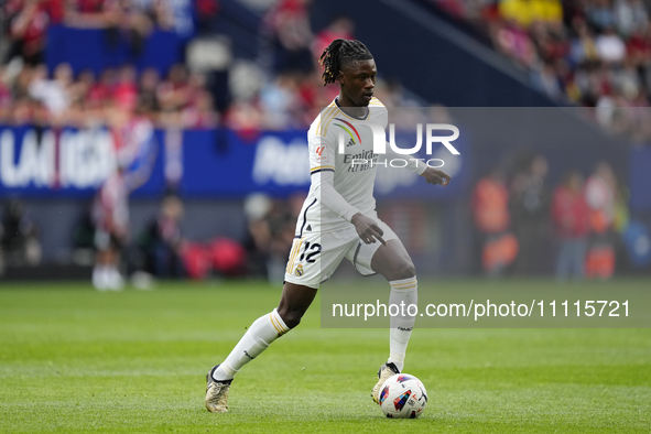 Eduardo Camavinga central midfield of Real Madrid and France during the LaLiga EA Sports match between CA Osasuna and Real Madrid CF at Esta...