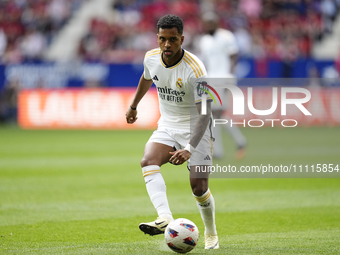 Rodrygo Goes right winger of Real Madrid and Brazil during the LaLiga EA Sports match between CA Osasuna and Real Madrid CF at Estadio El Sa...