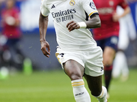 Vinicius Junior left winger of Real Madrid and Brazil during the LaLiga EA Sports match between CA Osasuna and Real Madrid CF at Estadio El...