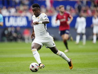 Vinicius Junior left winger of Real Madrid and Brazil during the LaLiga EA Sports match between CA Osasuna and Real Madrid CF at Estadio El...