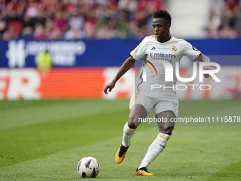 Vinicius Junior left winger of Real Madrid and Brazil during the LaLiga EA Sports match between CA Osasuna and Real Madrid CF at Estadio El...