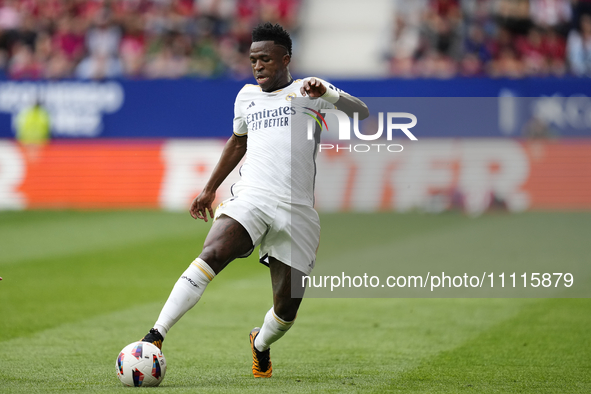 Vinicius Junior left winger of Real Madrid and Brazil during the LaLiga EA Sports match between CA Osasuna and Real Madrid CF at Estadio El...