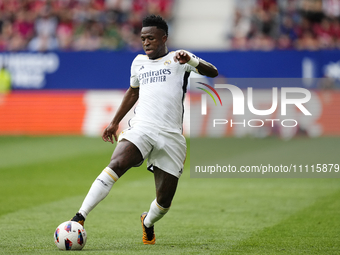 Vinicius Junior left winger of Real Madrid and Brazil during the LaLiga EA Sports match between CA Osasuna and Real Madrid CF at Estadio El...