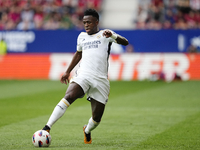 Vinicius Junior left winger of Real Madrid and Brazil during the LaLiga EA Sports match between CA Osasuna and Real Madrid CF at Estadio El...