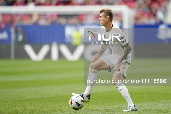 Toni Kroos central midfield of Real Madrid and Germany during the LaLiga EA Sports match between CA Osasuna and Real Madrid CF at Estadio El...