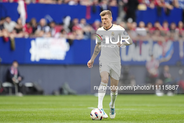 Toni Kroos central midfield of Real Madrid and Germany during the LaLiga EA Sports match between CA Osasuna and Real Madrid CF at Estadio El...