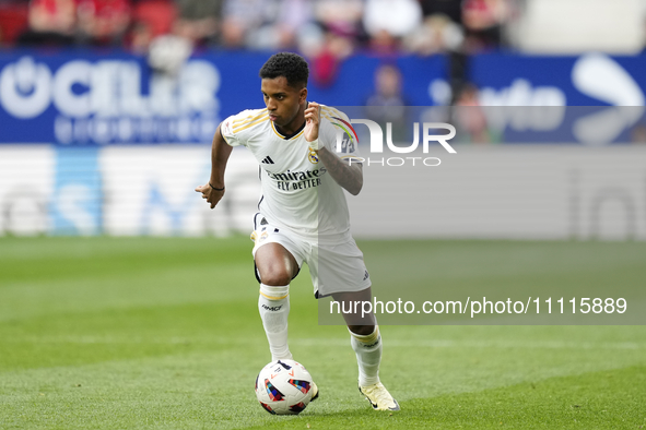 Rodrygo Goes right winger of Real Madrid and Brazil during the LaLiga EA Sports match between CA Osasuna and Real Madrid CF at Estadio El Sa...