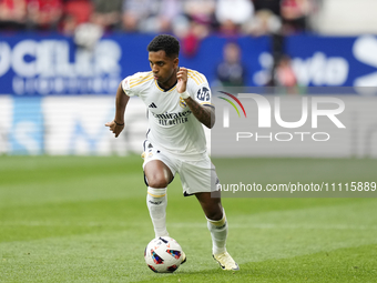 Rodrygo Goes right winger of Real Madrid and Brazil during the LaLiga EA Sports match between CA Osasuna and Real Madrid CF at Estadio El Sa...