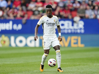 Vinicius Junior left winger of Real Madrid and Brazil during the LaLiga EA Sports match between CA Osasuna and Real Madrid CF at Estadio El...