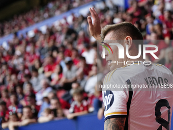 Toni Kroos central midfield of Real Madrid and Germany during the LaLiga EA Sports match between CA Osasuna and Real Madrid CF at Estadio El...