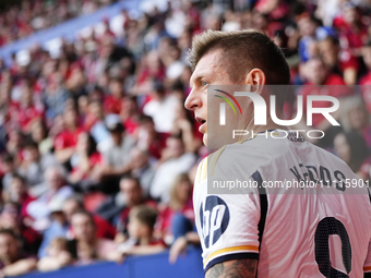 Toni Kroos central midfield of Real Madrid and Germany during the LaLiga EA Sports match between CA Osasuna and Real Madrid CF at Estadio El...