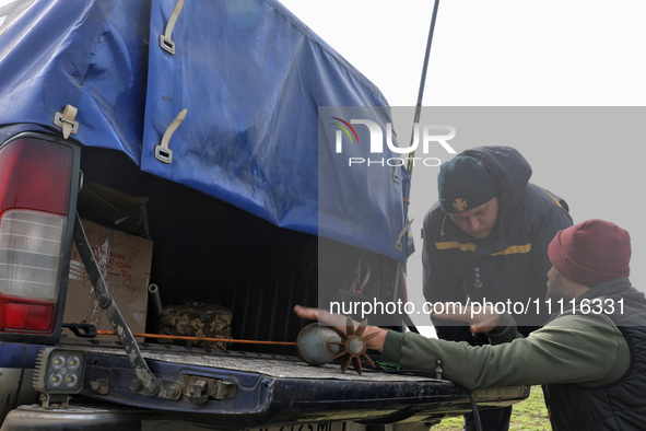 Participants are testing the MinesEye unmanned system for the detection of mines and explosive devices as part of the Mine Action research p...