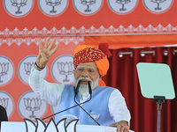 Prime Minister Narendra Modi is addressing a public meeting in support of BJP Jaipur Rural candidate Rao Rajendra Singh ahead of the Lok Sab...