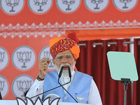 Prime Minister Narendra Modi is addressing a public meeting in support of BJP Jaipur Rural candidate Rao Rajendra Singh ahead of the Lok Sab...