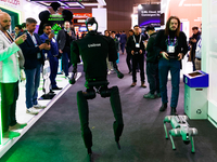 The Unitree H1, the first humanoid robot by the Chinese robotics company, and the Unitree Go2, a quadruped dog-inspired robot, are being par...