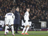 Timo Werner of Tottenham Hotspur is playing during the Premier League match between West Ham United and Tottenham Hotspur at the London Stad...