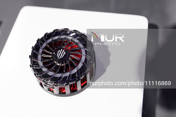 The RedMagic Cooler 4 Pro Magnetic, a smartphone fan developed by Nubia, is being exhibited at the Mobile World Congress 2024 in Barcelona,...
