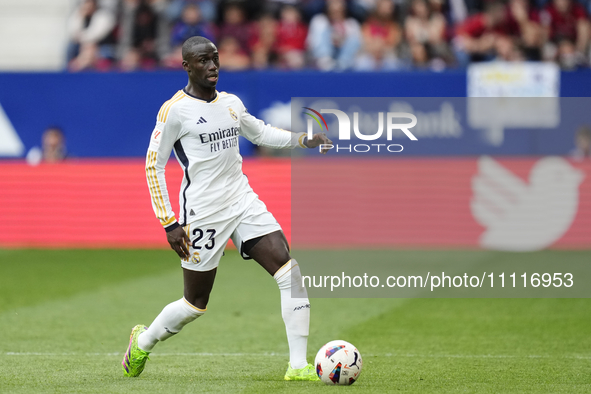 Ferland Mendy left-back of Real Madrid and France during the LaLiga EA Sports match between CA Osasuna and Real Madrid CF at Estadio El Sada...