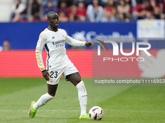 Ferland Mendy left-back of Real Madrid and France during the LaLiga EA Sports match between CA Osasuna and Real Madrid CF at Estadio El Sada...