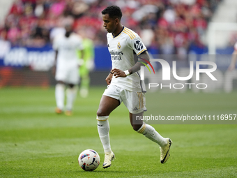 Rodrygo Goes right winger of Real Madrid and Brazil during the LaLiga EA Sports match between CA Osasuna and Real Madrid CF at Estadio El Sa...