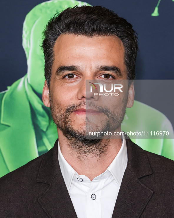 Wagner Moura arrives at the Los Angeles Special Screening Of A24's 'Civil War' held at the Academy Museum of Motion Pictures on April 2, 202...