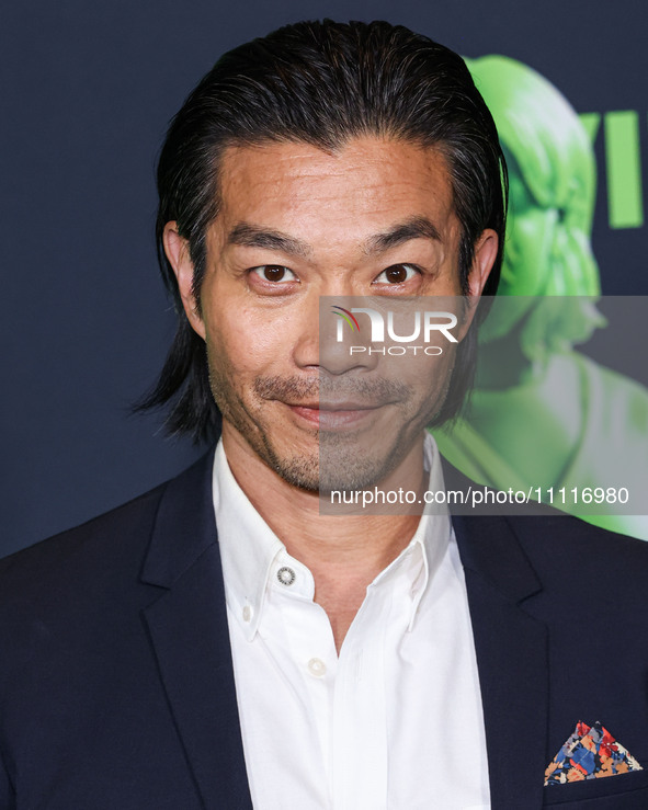 Nelson Lee arrives at the Los Angeles Special Screening Of A24's 'Civil War' held at the Academy Museum of Motion Pictures on April 2, 2024...