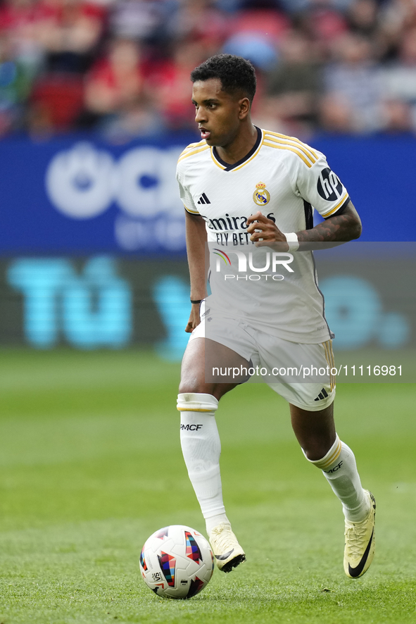 Rodrygo Goes right winger of Real Madrid and Brazil during the LaLiga EA Sports match between CA Osasuna and Real Madrid CF at Estadio El Sa...