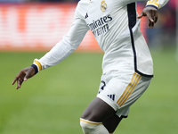 Ferland Mendy left-back of Real Madrid and France in action during the LaLiga EA Sports match between CA Osasuna and Real Madrid CF at Estad...