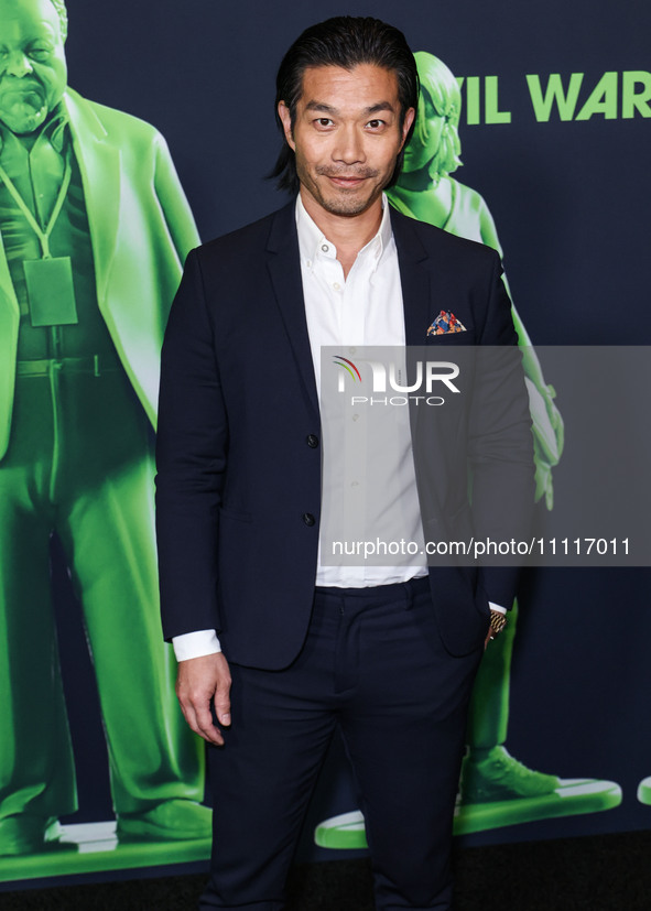 Nelson Lee arrives at the Los Angeles Special Screening Of A24's 'Civil War' held at the Academy Museum of Motion Pictures on April 2, 2024...