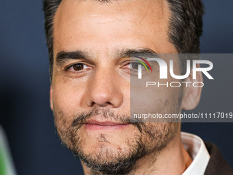 Wagner Moura arrives at the Los Angeles Special Screening Of A24's 'Civil War' held at the Academy Museum of Motion Pictures on April 2, 202...