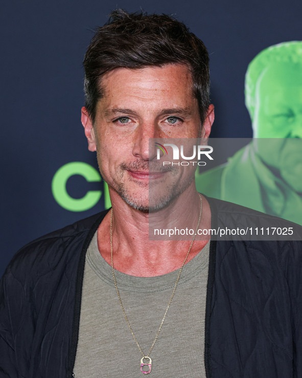 Simon Rex arrives at the Los Angeles Special Screening Of A24's 'Civil War' held at the Academy Museum of Motion Pictures on April 2, 2024 i...