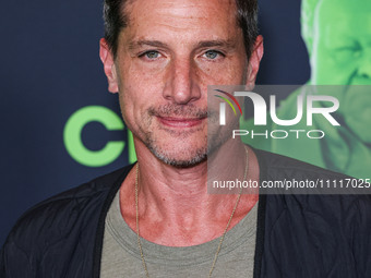 Simon Rex arrives at the Los Angeles Special Screening Of A24's 'Civil War' held at the Academy Museum of Motion Pictures on April 2, 2024 i...