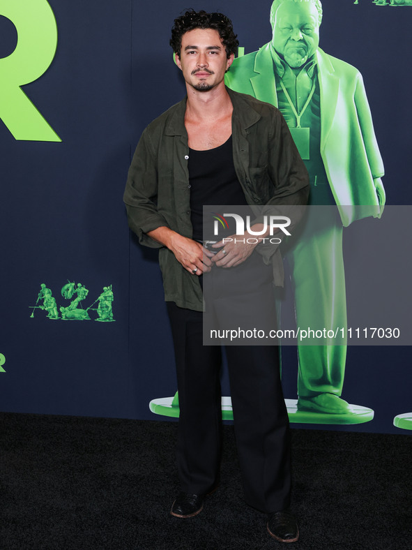 Gavin Leatherwood arrives at the Los Angeles Special Screening Of A24's 'Civil War' held at the Academy Museum of Motion Pictures on April 2...