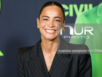 Alice Braga arrives at the Los Angeles Special Screening Of A24's 'Civil War' held at the Academy Museum of Motion Pictures on April 2, 2024...