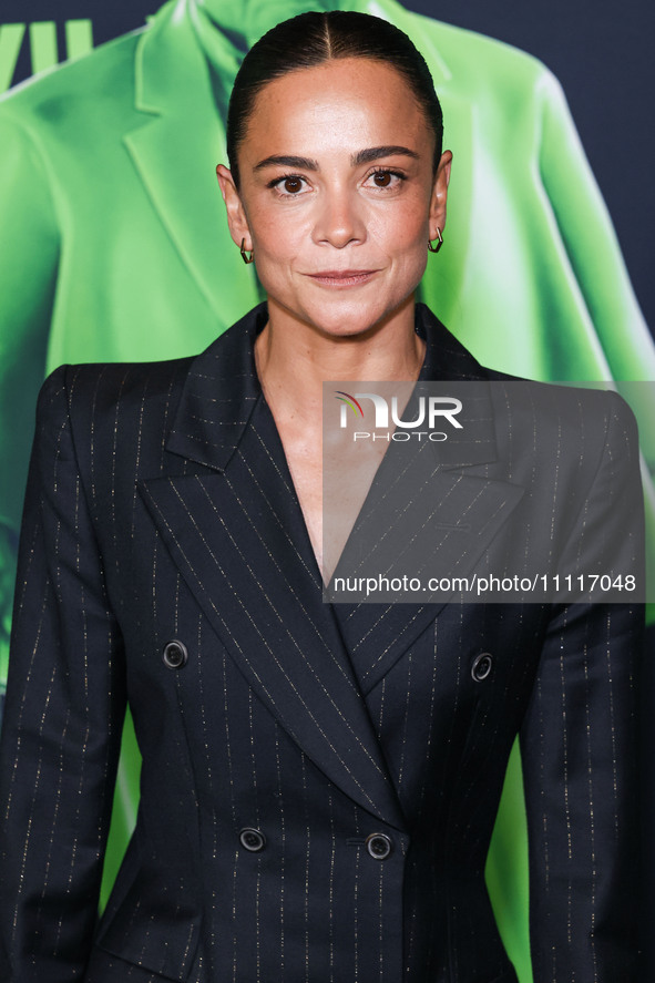 Alice Braga arrives at the Los Angeles Special Screening Of A24's 'Civil War' held at the Academy Museum of Motion Pictures on April 2, 2024...