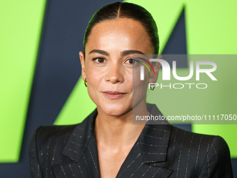 Alice Braga arrives at the Los Angeles Special Screening Of A24's 'Civil War' held at the Academy Museum of Motion Pictures on April 2, 2024...