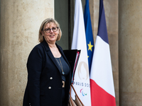 Sylvie Retailleau, the Minister of Higher Education and Research, is attending the Council of Ministers at the Elysee Palace in Paris, Franc...
