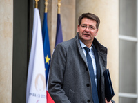 Deputy Minister of Ecological Transition with responsibility for Transport, Patrice Vergriete, is attending the Council of Ministers at the...